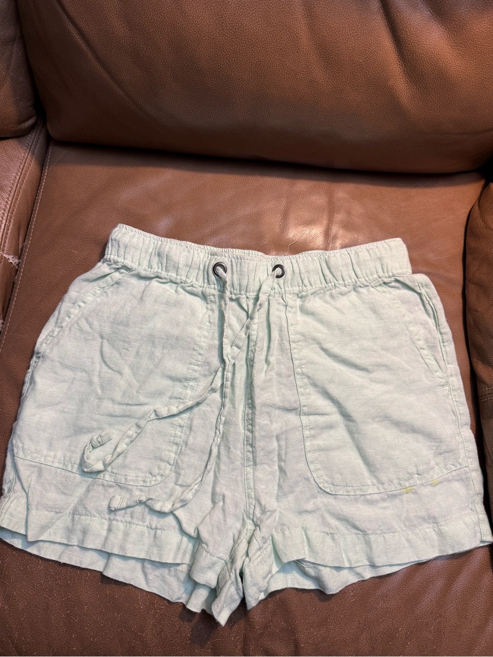 C&C California Light Mint High-Waist Drawstring Shorts